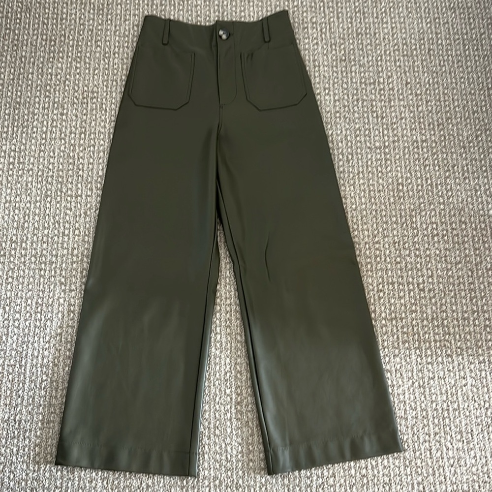 Maeve Faux Leather Colette Pant